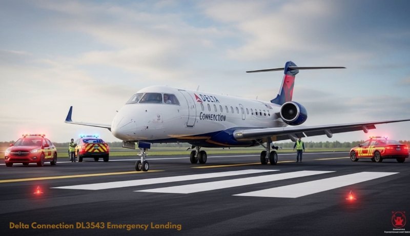 Delta Connection DL3543 Emergency Landing